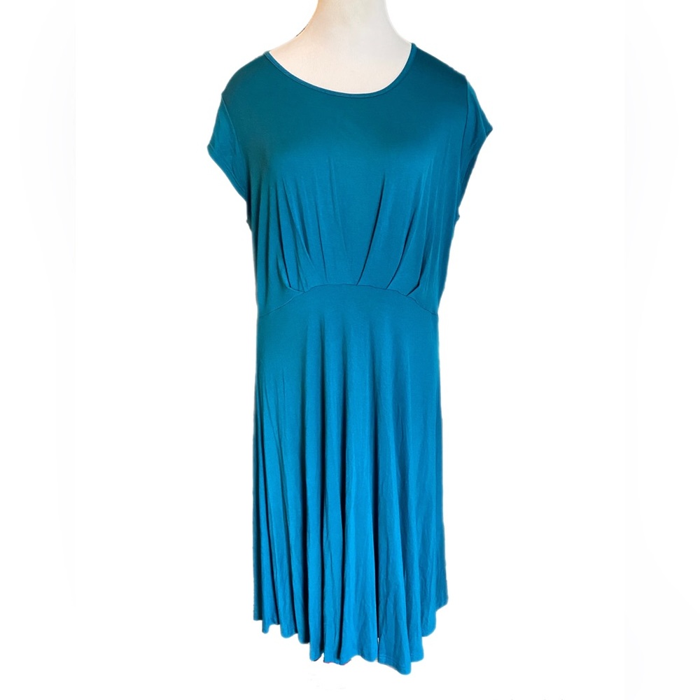 NWT | Soft Teal Midi Dress | Women’s XXL | Diphi LiLi